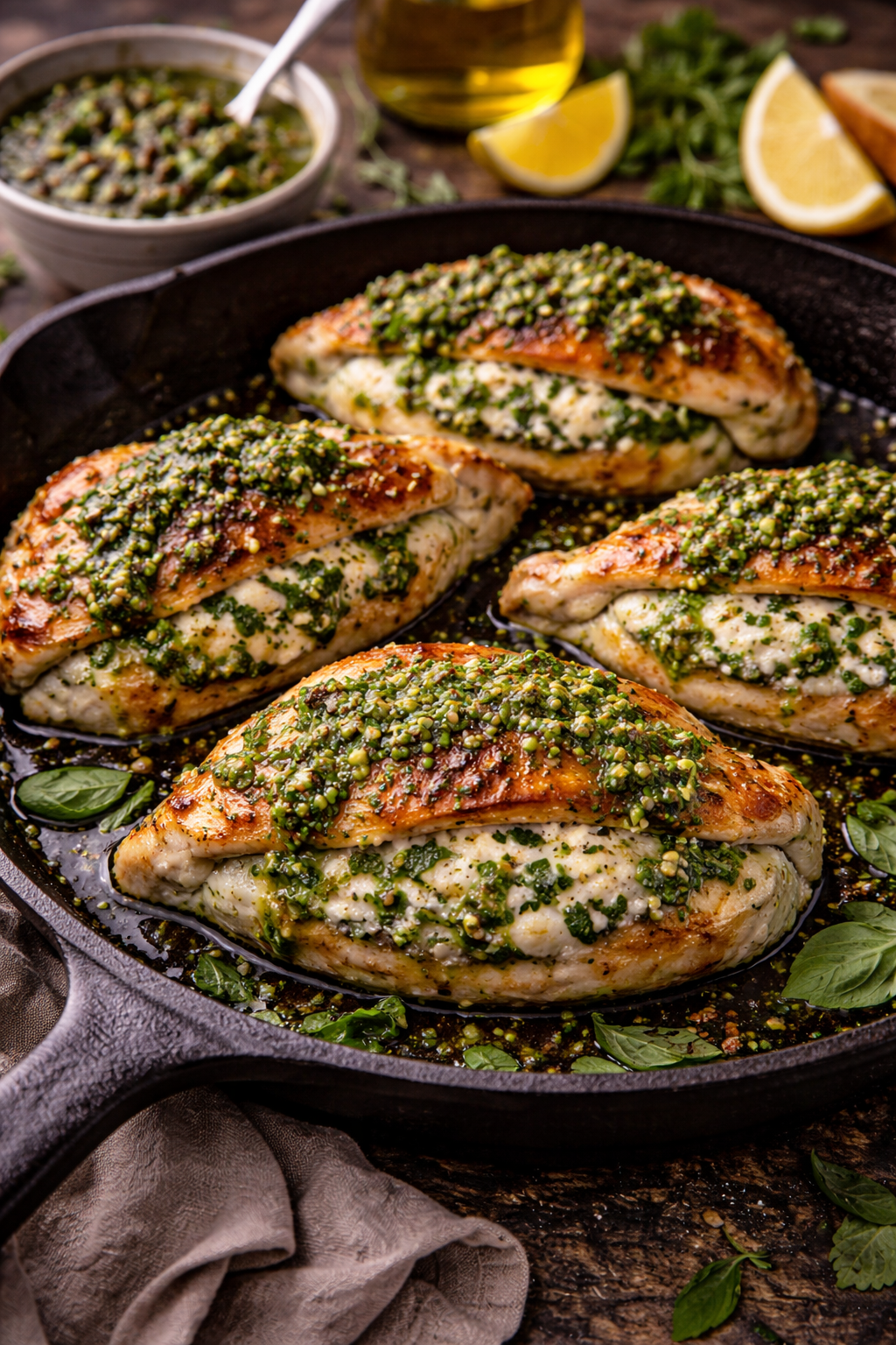 Chimichurri & Ricotta Stuffed Chicken Breast