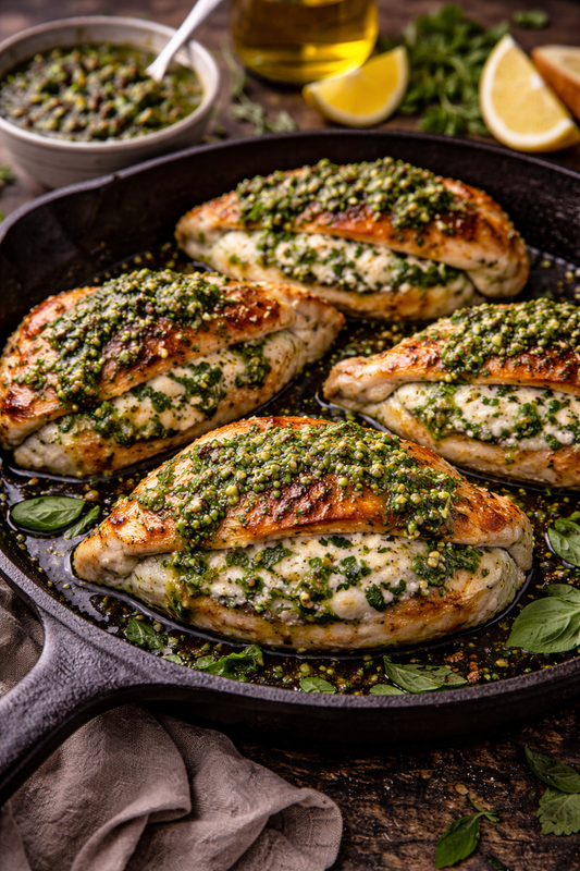 Chimichurri & Ricotta Stuffed Chicken Breast