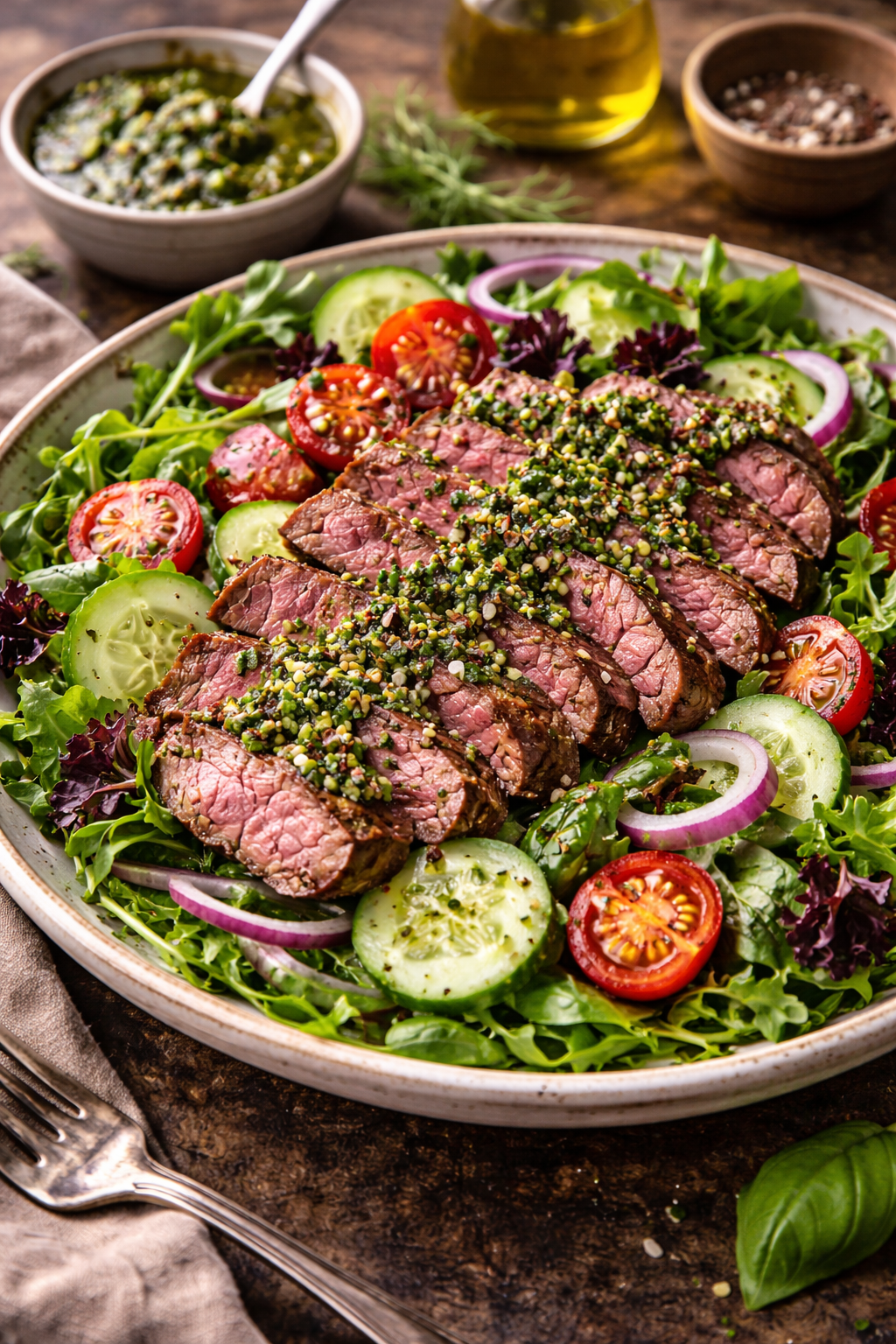 Chimichurri Steak Salad